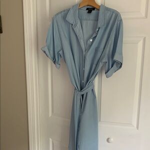 Karen Kane Light Blue Shirt Dress